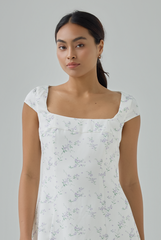 Kasey Floral Cap Sleeves Mini Dress