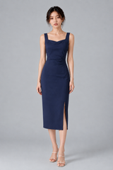 Celeste Ruched Midi Dress