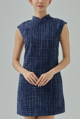 Liying Tweed Cheongsam Dress