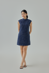Liying Tweed Cheongsam Dress