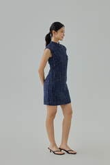 Liying Tweed Cheongsam Dress