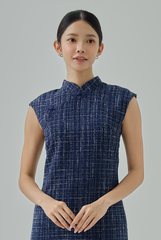 Liying Tweed Cheongsam Dress