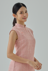 Liying Tweed Cheongsam Dress