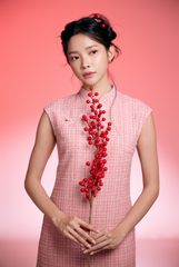 Liying Tweed Cheongsam Dress