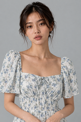Liora Floral Smocked Midi Dress