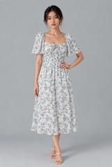 Liora Floral Smocked Midi Dress
