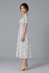 Liora Floral Smocked Midi Dress