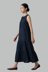 Colette Ribbon Tiered Midi Dress