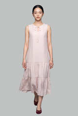 Colette Ribbon Tiered Midi Dress