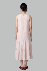 Colette Ribbon Tiered Midi Dress