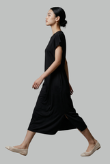 Kaia Back-Gathered Midi Dress
