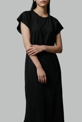 Kaia Back-Gathered Midi Dress