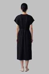 Kaia Back-Gathered Midi Dress
