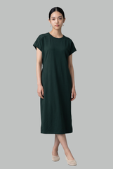 Kaia Back-Gathered Midi Dress