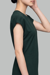 Kaia Back-Gathered Midi Dress
