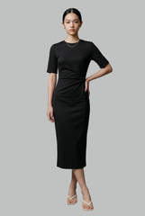 Margot Twist-Detail Midi Dress