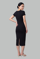 Margot Twist-Detail Midi Dress