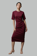 Margot Twist-Detail Midi Dress