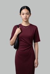 Margot Twist-Detail Midi Dress