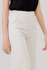 Cropped Pants in Rice