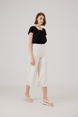 Cropped Pants in Rice