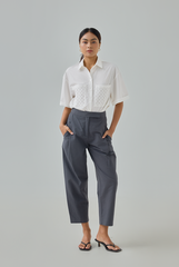 High Waist Peg Leg Pants
