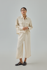 Linen Cropped Pants