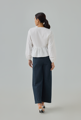 Elasticated Wide Leg Jeans