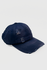 Distressed Denim Cap