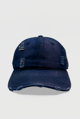 Distressed Denim Cap
