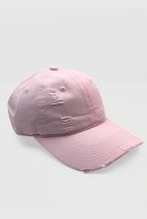 Distressed Denim Cap