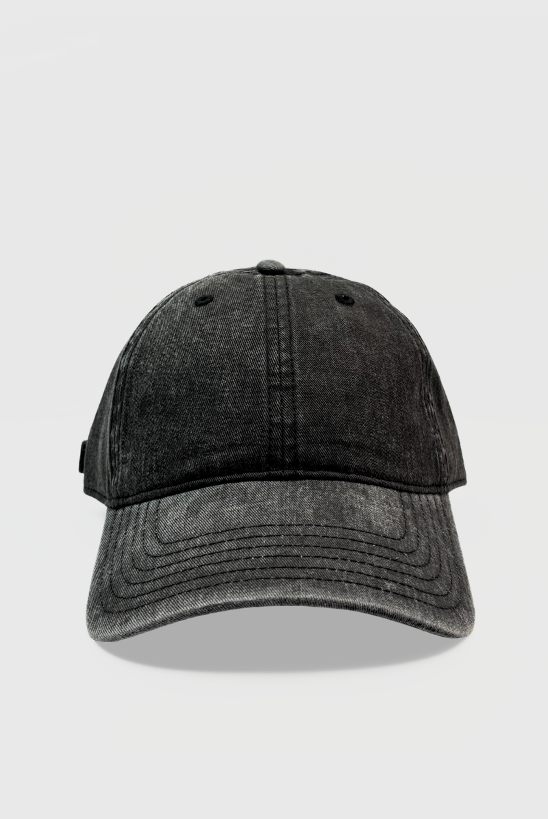Black Washed Out Cap