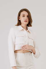Boat Neck Jumpsuit & Tweed Jacket