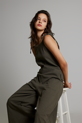 Ribbon Tie Straps Jumpsuit