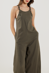 Ribbon Tie Straps Jumpsuit