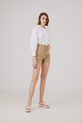 Highwaisted Cotton Shorts