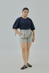 High Waisted Pleated Shorts