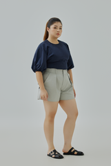High Waisted Pleated Shorts