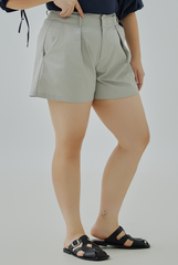 High Waisted Pleated Shorts