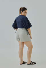 High Waisted Pleated Shorts