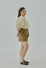 High Waisted Pleated Shorts