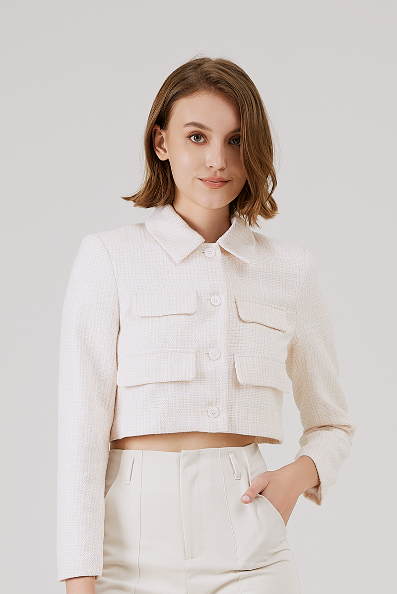 Tweed Jacket in Butter