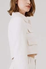 Tweed Jacket in Butter