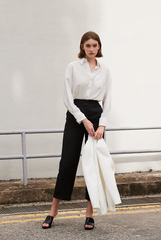 Collared Blazer & Tweed Pants