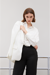 Collared Blazer & Tweed Pants