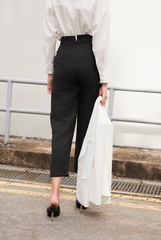Collared Blazer & Tweed Pants