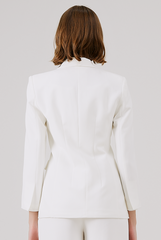 Collared Blazer & Tweed Pants