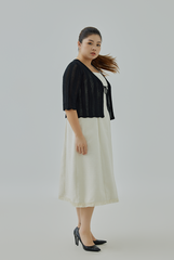 Self-Tie Ribbon Open Cardigan