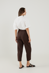 Oversized Curved Hem Shirt