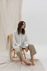 Button-Down Shirt & Elasticated Pants